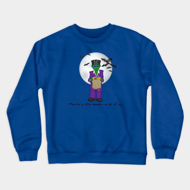 The Little Monster Crewneck Sweatshirt by Greylady2016